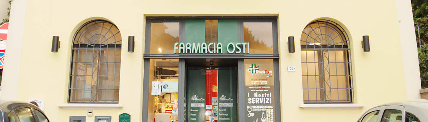 Esterno della Farmacia Osti di Bazzano